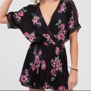 Blu Pepper Floral Jumpsuit